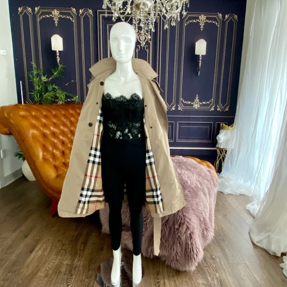 Burberry London Women’s Size 0 Khaki/Tan Trench/Raincoat - Picture 6 of 11